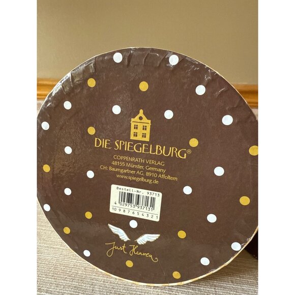 Just Heaven Butterfly Polka Dot Ceramic Storage Jar With Whimsical Gold Wings - Picture 11 of 16